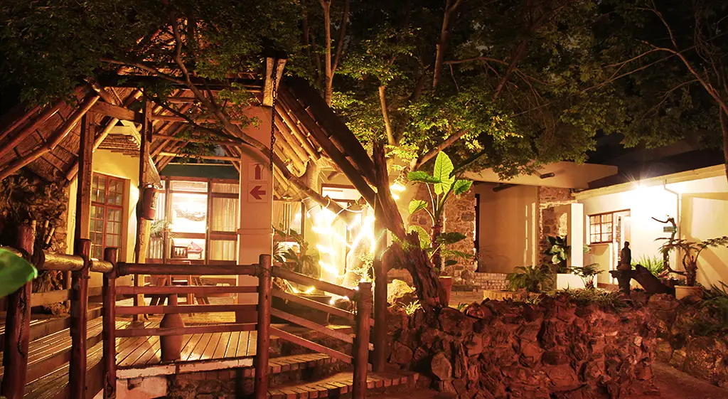 The deck at night